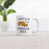 Crazy Dog T-Shirts Captain of The Struggle Bus Mug Funny Yellow School Bus Novelty Cup-11oz