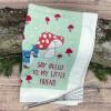 Crazy Dog T-Shirts Choose Your Weapon Funny Barbecue Cooking Utensils Tea Towel(Hello to My Little Friend)