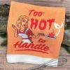 Crazy Dog T-Shirts Choose Your Weapon Funny Barbecue Cooking Utensils Tea Towel(Too Hot to Handle)
