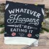 Crazy Dog T-Shirts Choose Your Weapon Funny Barbecue Cooking Utensils Tea Towel(Were Eating It)