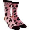 Crazy Dog T-Shirts Cute Cat Socks for Women Fun Socks with Kitties and Sarcastic Humor(A-hole Cat)