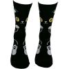 Crazy Dog T-Shirts Cute Cat Socks for Women Fun Socks with Kitties and Sarcastic Humor(Black Cat)