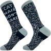 Crazy Dog T-Shirts Cute Cat Socks for Women Fun Socks with Kitties and Sarcastic Humor(Cat Hair)