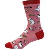 Crazy Dog T-Shirts Cute Cat Socks for Women Fun Socks with Kitties and Sarcastic Humor(Kit Tea)
