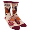 Crazy Dog T-Shirts Cute Cat Socks for Women Fun Socks with Kitties and Sarcastic Humor(Meowdy Purrtner)