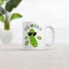 Crazy Dog T-Shirts Dill With It Funny Pickle Mug – Novelty Coffee Cup for Pickle Lovers – Humorous Ceramic Gift for Friends Coworkers and Foodies