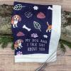 Crazy Dog T-Shirts Easily Distracted by Dogs Funny Puppy Pet Lovers Tea Towel(Dog Talk Shit)