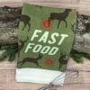 Crazy Dog T-Shirts Easily Distracted by Dogs Funny Puppy Pet Lovers Tea Towel(Fast Food Deer)