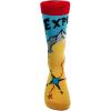 Crazy Dog T-Shirts Explore Socks Funny Outdoor Hiking Camping Casual Footwear (Yellow) – Mens (7-12)