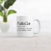 Crazy Dog T-Shirts Funcle Coffee Mug – Funny Uncle Gift from Niece or Nephew – Novelty White Ceramic Cup for Fun Uncle – Microwave and Dishwasher Safe