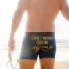 Crazy Dog T-Shirts Funny Fishing and Hunting Boxers for Men Sarcastic Deer Hunting and Fishing Joke Underwear for Guys(Arm in a Cast)