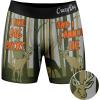 Crazy Dog T-Shirts Funny Fishing and Hunting Boxers for Men Sarcastic Deer Hunting and Fishing Joke Underwear for Guys(Big Bucks)