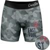 Crazy Dog T-Shirts Funny Fishing and Hunting Boxers for Men Sarcastic Deer Hunting and Fishing Joke Underwear for Guys(Fast Food)