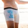 Crazy Dog T-Shirts Funny Fishing and Hunting Boxers for Men Sarcastic Deer Hunting and Fishing Joke Underwear for Guys(Two Hands)