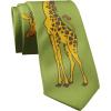 Crazy Dog T-Shirts Funny Giraffe Tie for Men – Novelty Animal Print Necktie – Wildlife Safari Theme Stocking Stuffer Gift for Fun Party Events Outfit