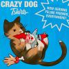 Crazy Dog T-Shirts Funny Gnome Catnip Toy for Cats – Sarcastic Christmas Gnome Design – Soft Plush Kicker for Indoor Play – Stuffed Holiday Novelty for Feline Fun(Gnome)