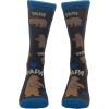 Crazy Dog T-Shirts Funny Papa Bear Crew Socks for Men – Cozy Cotton Animal Print – Gift for Dad, Fathers Day, Birthday, Christmas