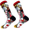 Crazy Dog T-Shirts Funny Poker Socks – Men’s Casino-Themed Dress Crew, Gambling & Playing Card Gift, Novelty Vegas Apparel for Players