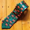 Crazy Dog T-Shirts Funny Ties for Dad Hilarious Graphic Neckties for Fathers Day Cool Dad Ties(Papa Bear)