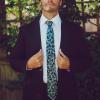 Crazy Dog T-Shirts Funny Ties for Dad Hilarious Graphic Neckties for Fathers Day Cool Dad Ties(Papa Wolf)