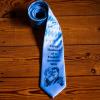 Crazy Dog T-Shirts Funny Ties for Dad Hilarious Graphic Neckties for Fathers Day Cool Dad Ties(Proud Husband)
