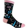 Crazy Dog T-Shirts Funny Womens Socks with Sarcastic Sayings and Cool Designs for Girls(Take No)