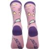 Crazy Dog T-Shirts Funny Womens Socks with Sarcastic Sayings and Cool Designs for Girls(Wine and Three People)