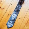Crazy Dog T-Shirts Funny Zombie Tie for Men – Halloween Costume Necktie – If Zombies Chase Us I’m Tripping You Joke Design – Quirky Undead Novelty Gift for Zombie Fans and Halloween Parties