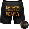 Crazy Dog T-Shirts Funnys Boxers for Dad Fathers Day Briefs Graphic Novelty Underwear for Dad(Fart Ninja)