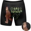 Crazy Dog T-Shirts Funnys Boxers for Dad Fathers Day Briefs Graphic Novelty Underwear for Dad(Gas Squatch)