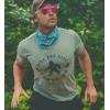 Crazy Dog T-Shirts Hide and Seek Champion Funny Bigfoot Graphic Sarcastic Tee(Mens Light Blue)