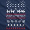 Crazy Dog T-Shirts Humping Moose Funny Ugly Christmas Holiday Xmas Sweatshirt Offensive Party Tee(Navy)