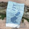Crazy Dog T-Shirts Lets Get Basted Funny Turkey Dinner Drinking Tea Towel(Beer Fishy Fishy)