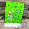 Crazy Dog T-Shirts Lets Get Basted Funny Turkey Dinner Drinking Tea Towel(Lets Get Baked)