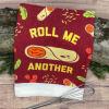 Crazy Dog T-Shirts Lets Get Basted Funny Turkey Dinner Drinking Tea Towel(Roll Me Another)