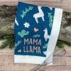 Crazy Dog T-Shirts Mama Bear Funny Cute Tough Best Mom Tea Towel(Mama Llama)