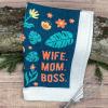 Crazy Dog T-Shirts Mama Bear Funny Cute Tough Best Mom Tea Towel(Wife Mom Boss)