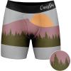 Crazy Dog T-Shirts Mens Bear Cheeks Boxer Briefs Funny Novelty Underwear Sarcasm Hilarious Saying Cool(Multi)
