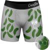 Crazy Dog T-Shirts Mens Big Dill Boxer Briefs Funny Saying Pickle Quote Graphic Novelty Joke Underwear for Guys(Grey)
