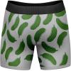Crazy Dog T-Shirts Mens Big Dill Boxer Briefs Funny Saying Pickle Quote Graphic Novelty Joke Underwear for Guys(Grey)