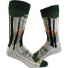 Crazy Dog T-Shirts Mens Funny Camping Socks With Awesome Graphics Hiking Socks for Men(Camping 6 Pack)