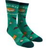 Crazy Dog T-Shirts Mens Funny Camping Socks With Awesome Graphics Hiking Socks for Men(Smores Not Wars)