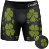 Crazy Dog T-Shirts Mens Rub for Luck Boxer Briefs Funny St Patricks Day Novelty Underwear for Guys(Black)
