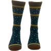 Crazy Dog T-Shirts Mens Sarcastic Socks Funny Crew Footwear for Adults(Campfire Drinking)