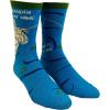 Crazy Dog T-Shirts Mens Sarcastic Socks Funny Crew Footwear for Adults(Grandpa Fishing)