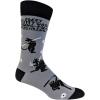 Crazy Dog T-Shirts Mens Sarcastic Socks Funny Crew Footwear for Adults(Kitty Kung Fu)