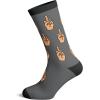 Crazy Dog T-Shirts Mens Sarcastic Socks Funny Crew Footwear for Adults(Middle Finger)