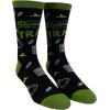 Crazy Dog T-Shirts Mens Sarcastic Socks Funny Crew Footwear for Adults(Remind Me)
