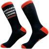 Crazy Dog T-Shirts Mens Sarcastic Socks Funny Crew Footwear for Adults(Sarcastic Comment)