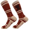 Crazy Dog T-Shirts Men’s Sasquatch Socks Funny Sarcastic Bigfoot Graphic Footwear for Men(Sasquatch Believes)